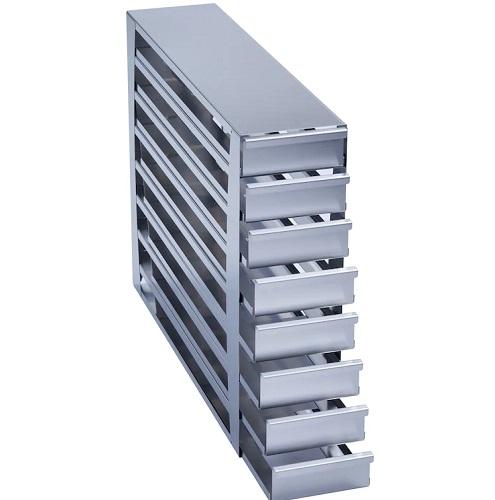 Eppendorf Freezer Rack: CryoCube® F740 series (3-compartment, MAX), 2 in/53 mm, drawer, stainless steel