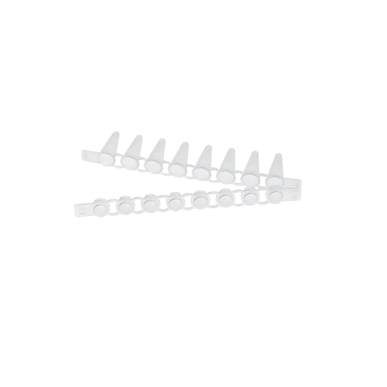 Eppendorf PCR Tube Strips, 0.1 mL, PCR clean, with Cap Strips, domed (10 × 12 strips)
