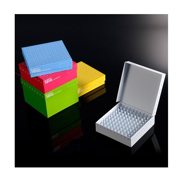 BIOLOGIX™ ID-Color™ Cardboard Freezer Boxes, 81-well, PP, 3.75 in