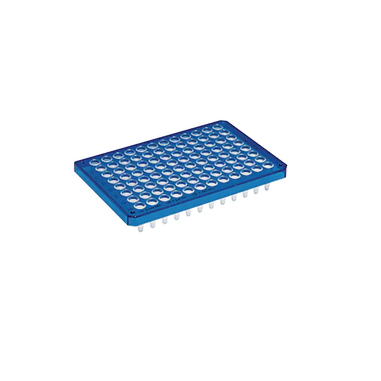 Eppendorf twin.tec® microbiology PCR Plate 96, semi-skirted, 250 µL, PCR clean, blue, 10 plates