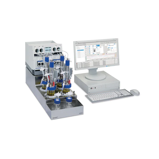 DASbox® Mini Bioreactor System, for microbial applications, max. 25 sL/h gassing, 12-fold system
