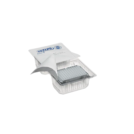 epT.I.P.S.® Motion as Reload System, without filter, Eppendorf Quality™, 50 µL, 2,304 tips (24 trays × 96 tips)