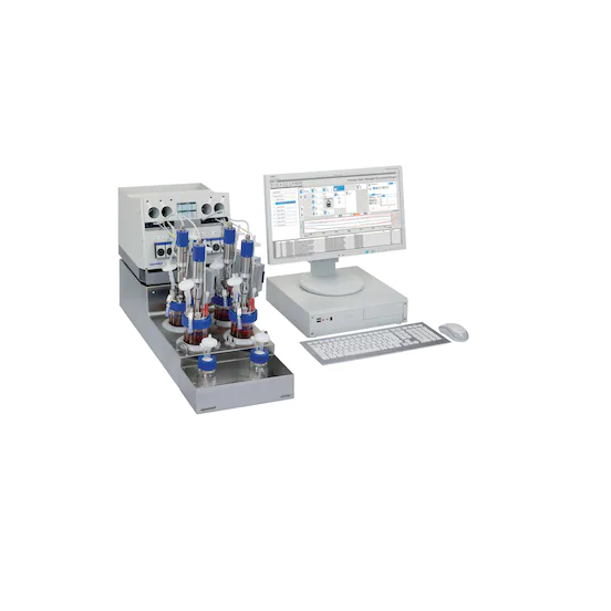 DASbox® Mini Bioreactor System, for cell culture applications, max. 5 sL/h gassing, 16-fold system