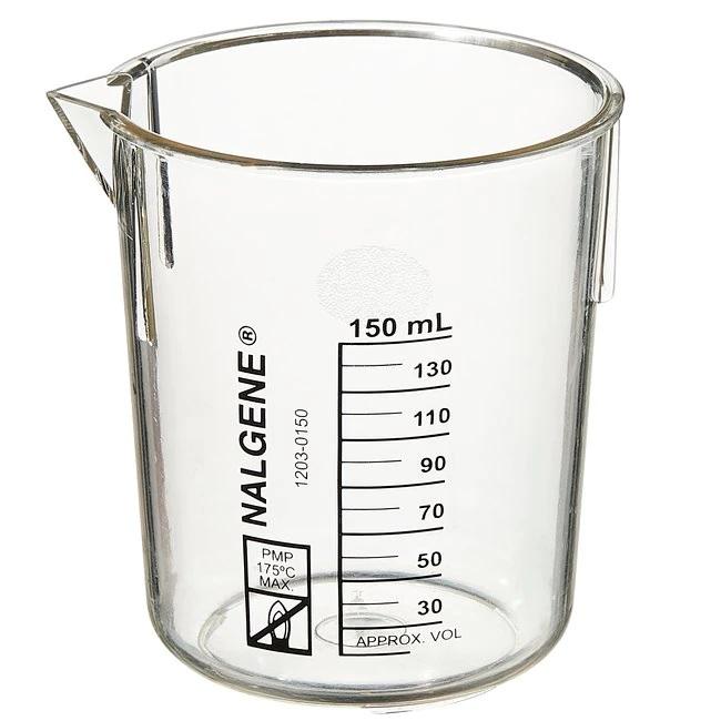 Nalgene™ PMP Griffin Low-Form Plastic Beakers, 150 mL, Case of 36