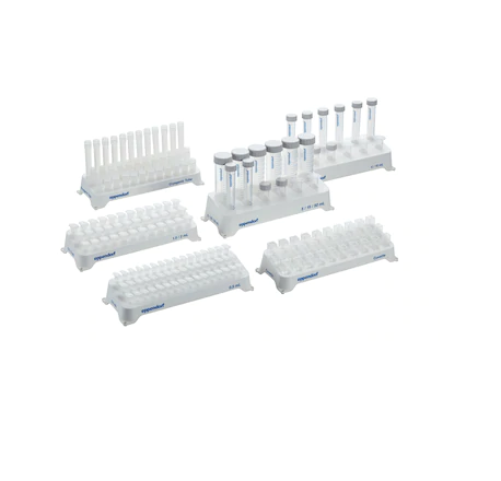 Eppendorf Tube Rack, 12 positions, for 5.0 mL and 15 mL tubes, polypropylene, numbered positions, autoclavable, 2 pcs