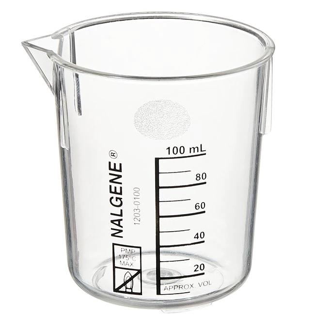 Nalgene™ PMP Griffin Low-Form Plastic Beakers, 100 mL, Pack of 12
