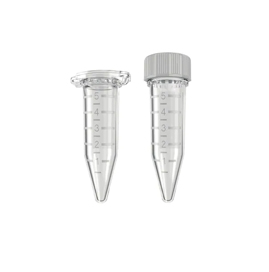 Eppendorf Tubes® 5.0 mL with snap cap, 5.0 mL, Eppendorf Quality™, colorless, 200 tubes (2 bags × 100 tubes)