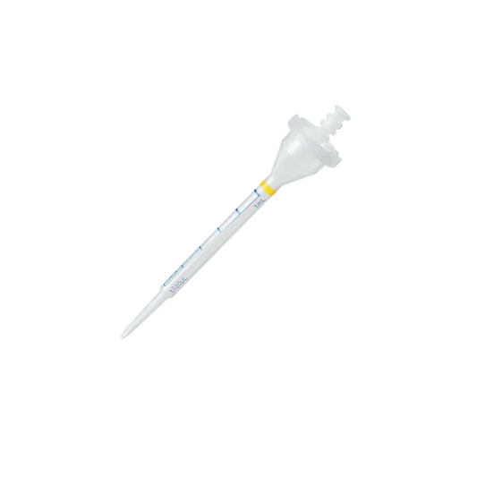 Eppendorf Combitips® advanced, Biopur®, 1.0 mL, yellow, colorless tips, 100 pcs., individually blister-wrapped