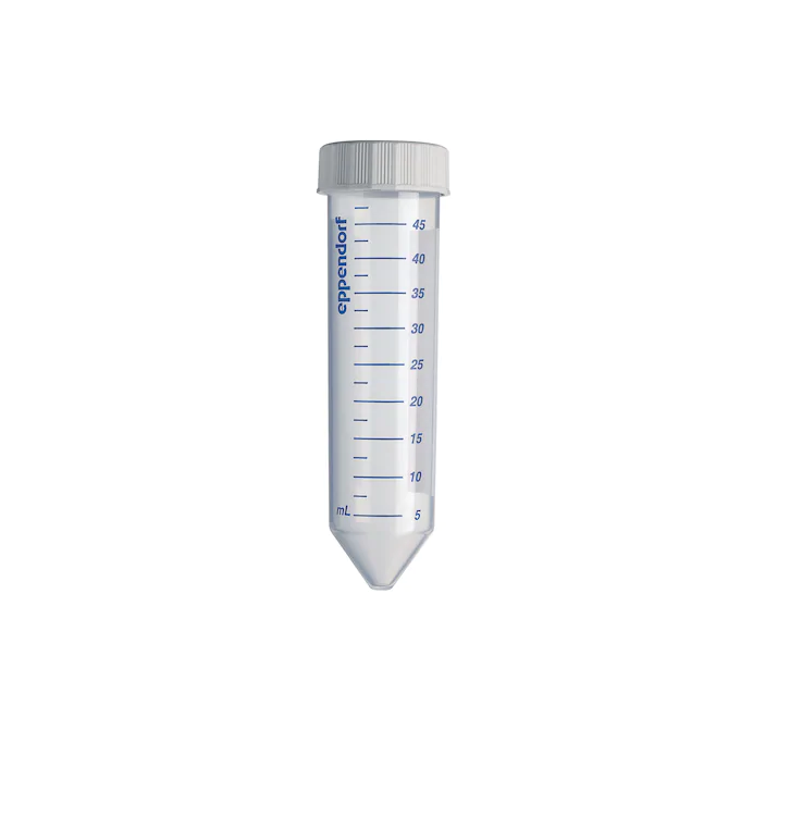 Eppendorf Conical Tubes, 50 mL, sterile, pyrogen-, DNase-, RNase-, human and bacterial DNA-free, colorless, 500 tubes (20 bags × 25 tubes)