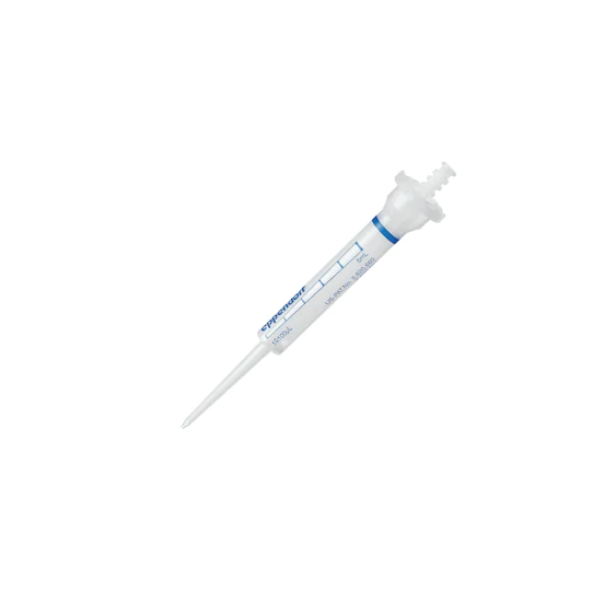 Eppendorf Combitips® advanced, PCR clean, 5.0 mL, blue, colorless tips, 100 pcs. (4 reclosable bags × 25 pcs.)