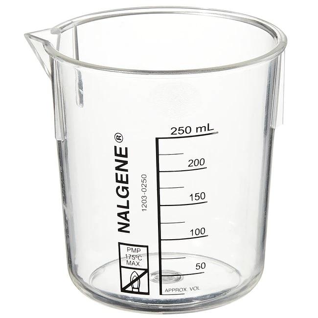 Nalgene™ PMP Griffin Low-Form Plastic Beakers, 250 mL, Case of 24
