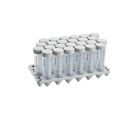 Eppendorf Conical Tubes, 50 mL, sterile, pyrogen-, DNase-, RNase-, human and bacterial DNA-free, colorless, 300 tubes (12 racks × 25 tubes)