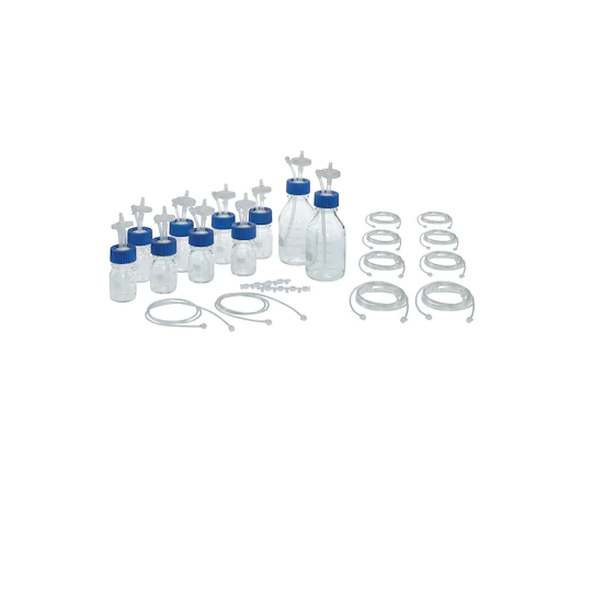 DASbox® Feed Line Set, for DASGIP® MP8, including addition bottles, L 1.0/0.07/1.0 m, PTFE, I.D. 0.25/0.8 mm