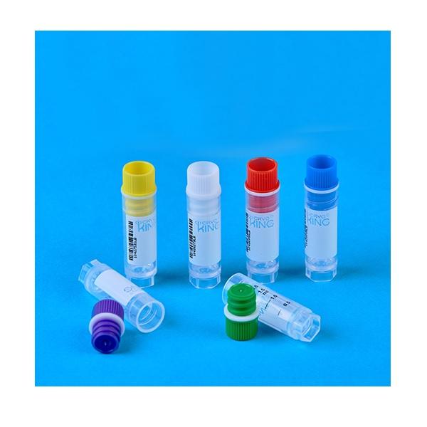 BIOLOGIX™ CryoKING Cryogenic Vials-Side Barcodes & Human Readable Numbers, Writing Area, Sterile, Internal, 2.0 ml