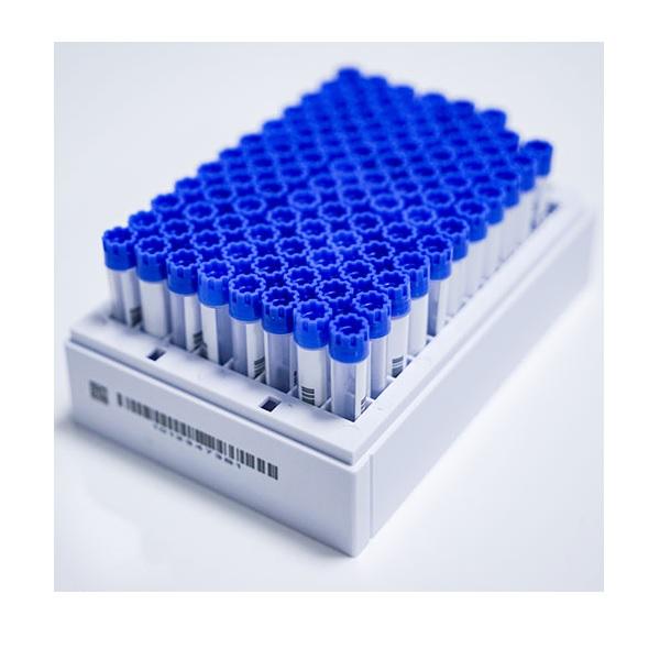 CryoKING SBS Vials, 1.4 ml, External Thread, Biologix Blue, Self-Standing, Sterile